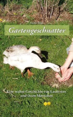 Die wahre Geschichte entstand aus Liebe zu Tieren und Spaß an Wörtern. In humorvollem und nachdenklichem Ton erzählt sie von erstaunlichen Charakterköpfen, die den heimatlichen Garten bewohnen und lenkt einen Seitenblick in die Wälder Estlands, wo viele Jahre zuvor eine große Tierliebe begann. Von hier führt das Geschehen wieder dorthin zurück, wo ein Laufentenpaar für den Seelenfrieden seiner Menschen sorgt und Entengeschnatter zur Lieblingsmelodie der Autorin wurde. Kurze philosophische Betrachtungen zum besonderen Verhältnis Mensch/Ente und fundierte Erkenntnisse renommierter Ornithologen zur Vogelgrippe machen das unterhaltsame Buch lesenswert für alle Menschen, die gerne mit offenen Augen über den Ententeich blicken.