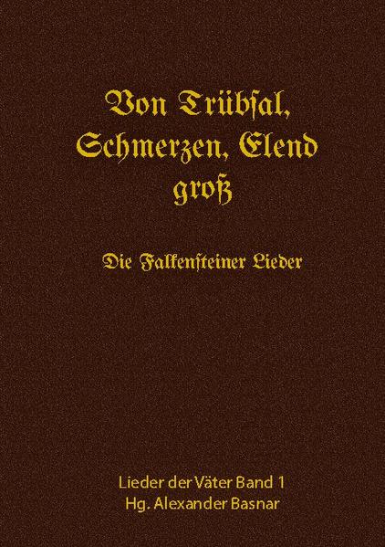 Die Falkensteiner Lieder sind keine Volksliedersammlung im klassischen Sinn. Wie der Titel dieses Buches sagt, singen sie "Von Trübsal, Schmerzen, Elend groß". Es sind Märtyrerlieder einer Glaubensbewegung, die hierzulande ausgerottet und vergessen wurde und nur durch göttliche Fügung über lange Jahrhunderte der Flucht und Migration überleben konnte: die Täufer. Was sind nun die Falkensteiner Lieder? Lieder, die von verfolgten Täufern in der Gefangenschaft auf Schloss Falkenstein geschrieben und gesungen wurden. Lieder, die in Form der Ballade, des Psalms, des Bekenntnisses, der flehentlichen Bitte, der "klaren Ansage" die Ereignisse "verdichten", die rund 150 Brüder zur Jahreswende 1539/40 zu durchleiden hatten.