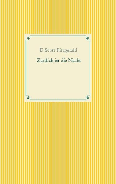 Der amerikanische Psychiater 'Dick' Richard Diver lernt die Industriellentochter Nicole kennen. Durch seine Liebe und auch ärztliche Kunst kann er ihr helfen. Die beiden gründen eine Familie und führen dank des Vermögens von Nicoles Familie ein mehr als angenehmes Leben. Das dekadente Leben wird zunehmend zur Prüfung und zur Belastung für alle Beteiligten.