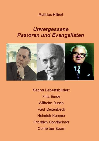 Es sind außergewöhnliche Persönlichkeiten, die in diesem Buch porträtiert werden: Fritz Binde, der Anfang des 20. Jahrhunderts eine radikale Wende vom Sozialisten und Nihilisten zum überzeugten Christen durchmachte und später so gewaltig predigte, dass Arbeiter, die ihm zugehört hatten, einmal gemeint haben sollen, dass gegen ihn fünfzig Bebel nicht ankämen. Wilhelm Busch, der legendäre Essener Jugendpfarrer. Der Sauerländer Paul Deitenbeck, einer der bedeutesten Protagonisten der Pietisten und Evangelikalen im Nachkriegsdeutschland. Heinrich Kemner, Gründungspionier eines großen geistlichen Rüstzentrums in der Lüneburger Heide. Der baptistische Volksmissionar Friedrich Sondheimer, der erstaunliche Gebetserhörungen erlebte. Die holländische Uhrmacherin Corrie ten Boom, die erst von den Nazis verfolgt wurde und später weltweit für Versöhnung untereinander und mit Gott eintrat. Bei ihnen bestätigt sich das Wort von Augustinus: Nur wer selbst brennt, kann andere entzünden! Herausgeber: Hans-Jürgen Sträter, Adlerstein Verlag