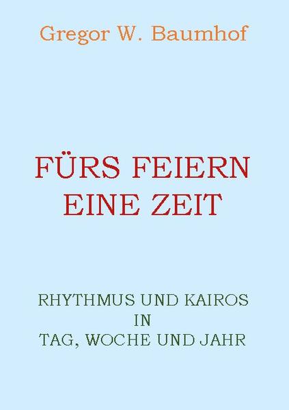 Ausgehend von den grundlegenden astronomischen Gegebenheiten legt der Autor hier eine Arbeit vor, die versucht, die unterschiedlichen Rhythmen, die sich aus den Bewegungen der Erde, der Sonne, des Mondes und der Planeten ergeben, für eine Zeiterfahrung und ein Zeitverständnis zurückzugewinnen, die weniger von der Quantität (Chronos) als von der Qualität (Kairos) bestimmt sind. Der Autor möchte damit einer an der Schöpfungsordnung orientierten Kultur des Feierns ein neues und stabiles Fundament geben.