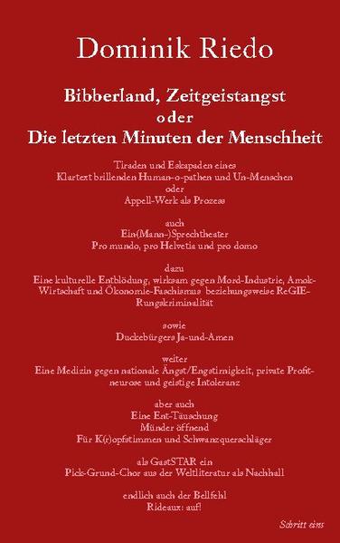 "Gegen Amok-Wirtschaft und Ökonomie-Faschismus! Für einen grünen Hedonismus, nachhaltiges Lebensvergnügen, artenreiche Lustbarkeiten und eine Kunst des Hierseins." Ist einer Leserin oder einem Leser bewusst, dass es mitten in Europa eine Fabrik gibt, die mehr Treibhausgas ausstösst als eine ganze Stadt? Dass wir fast alle in Staaten leben, die es sich soeben überlegt haben, ob "fahrlässige" Fahrerflucht wirklich noch weiterhin ein Strafbestand sein soll? Und damit eigentlich eingestehen, jenen Irren Recht (sic!) geben zu wollen, die sich Stahlkarossen wünschen, die absichtlich möglichst "böse aussehend" designed werden? Liebe Leserin, lieber Leser: Dieses Buch nimmt Dich wirklich für vollwertig. Es wird Dich nicht beruhigen durch kleine Geschichten aus "Littleboogertown" oder durch andere peinliche Einschläferungszeremonialtexte. Sondern es versucht aufzuzeigen, warum wir in einem Bibberland leben, ständig in Angst vor irgendetwas, das real selten existiert, dass wir zugekleistert leben durch eine Lebenshaltung, die das Wort Leben eigentlich verhöhnt.