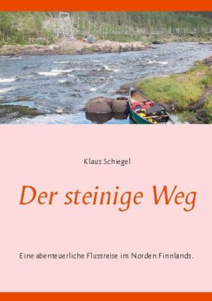 Der steinige Weg beschreibt die Erlebnisse während einer Kanutour auf einem einsamen Fluss in Finnisch-Lappland sowie einer anschließenden Fahrt auf dem Inarisee. Besonders zu beachten ist die gewählte Reisezeit Ende Juli bis Anfang August wegen des relativ niedrigen Wasserstandes und der teilweise gefährlichen Situationen aufgrund der dadurch vorhandenen großen Steine.