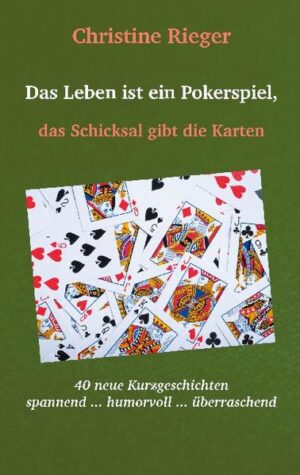 Geschichten mit Überraschungseffekt sind die Spezialität der Autorin Christine Rieger. Auch in ihrem vierten Kurzgeschichten-Band hat sie alltägliche Begebenheiten gesammelt und zu spannenden oder humorvollen Erzählungen verarbeitet. So steht zum Beispiel ein ganzes Hotel zum Verkauf