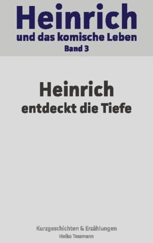 Band 3 bringt die erste Sammlung an Kurzgeschichten und Erzählungen des Heinrich Konstantin, auf dessen Spuren wir uns begeben haben. Wesentlich sind die Begegnung mit Personen, deren Leben durch Erschütterungen gezeichnet ist. Ein Buch des Suchens, der Suche nach sich selbst und einem Weg, den man einigermaßen unbeschadet gehen kann