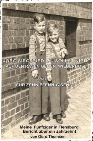 Erlebnis- und Erfahrungsbericht aus den Nachkriegsjahren und bis 1960. Über Kindheit, Jugend- und Schulzeit in Flensburg -- von der Einschulung 1948 bis zum Abitur 1961. Bericht über sich veränderndes Schulsystem, Veränderung des Lehrpersonals, Freizeitverhalten in den Fünfziger Jahren zu Zeiten des wachsenden Wohlstandes und Veränderung der Gesellschaft.