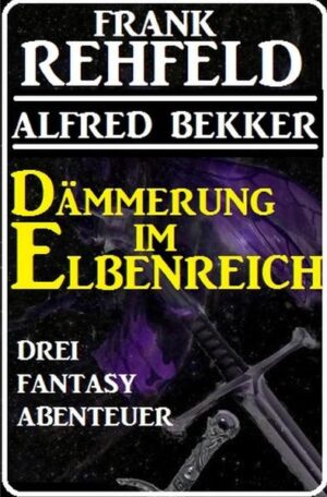 Dämmerung im Elbenreich: Drei Fantasy Abenteuer Dieses Buch enthält folgende Fantasy Abenteuer: Alfred Bekker: Sturm auf das Elbenreich Frank Rehfeld: Das Zauberschwert von Dunsinbar Frank Rehfeld: Angriff aus der Dämmerwelt Caine, ein Junge aus ärmlichen Verhältnissen, will unbedingt Magier werden, obwohl auf Schloss Dunsinbar nur Krieger etwas gelten. Nach einer Auseinandersetzung mit einem Monster rettet er die Prinzessin, wird jedoch ins Verlies geworden, weil er im Verdacht steht, eine Halluzination erschaffen zu haben. Bei seiner Flucht aus den Kerkern erfährt er zu seiner Überraschung, dass er der Sohn des Weltenmagiers ist und eine große Bestimmung seiner harrt. Doch zunächst muss er den Magier ausschalten, der das Schloss in seiner Gewalt hält.