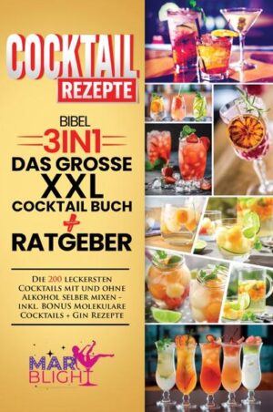 ★ Mit über 200 unschlagbar leckeren Cocktails zum ultimativen Barkeeper ★  Leckere Cocktails mit unkomplizierten Zutaten zaubern! Dieses Buch ist ein Geschenk an alle, die gerne auch zuhause die in den Genuss ihres Lieblings-Cocktails kommen! Verwöhnen Sie sich und ihre Freunde mit wahren Gaumenfreuden! Ob zur Party, kleineren Gesellschaften oder größeren Feierlichkeiten, mit diesen Rezepten, werden die Gäste auch Tage später, begeistert an das kulinarische Getränk des Abends zurückdenken. Variationen ohne Ende - Für unvergessliche Momente • Magst du den Genuss von frisch zubereiteten Cocktails? • vielfältig, kreativ und dennoch leicht herzustellen? • Leckere Drinks ? • Bier oder Whiskey? • Zum Genießen mit Freunden oder alleine! • Geburtstag? Party? Gemütlicher Abend? Du erhältst von mir, absolut die besten Rezepte und die einfachsten Anleitungen! Erhalte Einblicke in die wundervolle Welt der Cocktail-Vielfalt! ✓ Unkomplizierte Zutaten (leicht & simpel zu finden und preiswert) ✓ Die Geheimnisse des perfekten Cocktails ✓ Anleitungen & Geschichte   ✓ Wundervolle Erklärungen ✓ Vielseitig einsetzbar und immer passend ✓ Egal für welche Feierlichkeit ✓ Praktisch, einfach und abwechslungsreich ✓ Bezaubernde Kreationen für die Sinne ✓ Für jeden Geschmack etwas dabei ✓ Plus dem kleinen Gläser 1x1! Werde zum ultimativen Barkeeper und zaubere Dir zaubere Dir unschlagbar leckere Cocktails! Mit nur einem Klick hast Du jetzt die Möglichkeit, in die Welt der Cocktails zu reisen! Sinne wecken - Emotionen loslassen - Für unvergessliche Momente