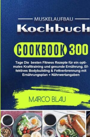 300 Tage Muskelaufbau Kochbuch Viele wünschen sich, einen schönen, durchtrainierten Körper zu haben, doch die wenigsten sind in der Lage, dies umzusetzen. Durch Unwissenheit wird nicht auf die Ernährung geachtet und der Effekt bleibt aus. Trotz harten, schweißtreibenden Trainings, zeichnet sich am Körper kein Muskelzuwachs ab. Die Ernährung gehört zum Krafttraining dazu. Nur wer das beherzigt, wird seinen Traumkörper näherkommen. Das Buch zeigt dir, wie du erfolgreich Muskeln aufbauen kannst, wie die richtige Ernährung dabei aussieht und wann es Sinn macht, seine Ausdauer zu trainieren. Zusätzliche erwarten dich 10 Fitness Tipps und die passenden Muskelaufbaurezepte. Was Sie in diesem Buch erwartet? Kraft- oder Ausdauertraining? Erfolgreich Muskulatur aufbauen Die richtige Ernährung beim Muskelaufbau 10 Fitness Tipps 99 Rezepte Frühstück Hauptspeisen Salate Desserts Shakes