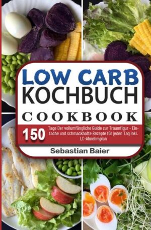 150 Tage Low Carb Kochbuch Der vollumfängliche Guide zur Traumfigur - Einfache und schmackhafte Rezepte für jeden Tag ♦ inkl. LC-Abnehmplan ♦ Abnehmen kann auch Spaß machen! Jeder von uns kennt das Gefühl, wenn man in den Spiegel schaut und dass, was man sieht, einem einfach nicht gefällt. Es ist ein bisschen zu viel hier und dort und auf einmal fühlt man sich nicht mehr wohl in seinem Körper. Der erste Gedanke, der uns in den Sinn schießt, ist eine Diät und das Fitnessstudio. Da viele von uns einfach nur schwer die Motivation und Zeit für sportliche Aktivitäten finden, greifen wir oft auf die Option Nummer 2 zurück - eine Diät. Neben dem Intervallfasten ist auch die Low Carb Diät bei den Menschen beliebt und auch sehr gesund. Dieser neue Trend wird auch Ketodiät bzw. ketogene Diät genannt. Sie basiert auf dem Prinzip der Aufnahme großer Mengen an Fetten und Proteinen und der verringerten Aufnahme von Kohlenhydraten. Haben Sie jetzt Zweifel, weil es nicht logisch klingt, dass Sie viel Fett essen müssen, um Ihre Fettdepots auf dem Körper zu schmelzen? Deshalb sollten Sie zu diesem tollen und einfachen Kochbuch greifen, in dem wir Ihnen näheres zu diesem neuen Trend erklären. Neben dem A und O über die Low Carb Diät erwarten Sie in diesem Buch noch zahlreiche andere Highlights, die alle auf Ihre Bedürfnisse eingestellt sind!