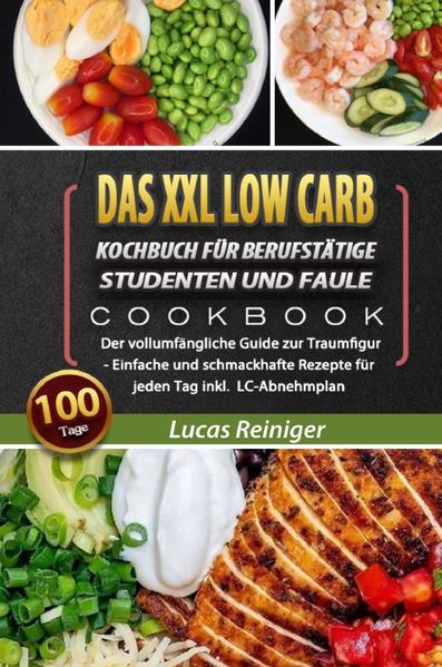 100 Tage Das XXL Low Carb Kochbuch für Berufstätige, Studenten und Faule Einfache und leckere Rezepte für jeden Tag ♦ inkl. LC-Plan zur optimalen Fettverbrennung und Gewichtsreduktion ♦ Sie möchten lecker und gesund essen, abnehmen oder Ihr Gewicht halten, ohne eine ätzende Diät halten zu müssen? Low Carb ist ein Konzept, das sich auf der absoluten Überholspur befindet und die Ernährungswissenschaft revolutioniert hat. Aber warum eigentlich? In diesem XXL Low Carb Buch finden Sie neben zahlreichen köstlichen Rezepten auch die Informationen rund um Low Carb, die Sie bisher überall vergeblich gesucht haben. Erfahren Sie, warum sich Low Carb von anderen Ernährungsformen abhebt und warum sie nicht zu den Diäten gezählt werden kann, obwohl sich mit einer Low Carb Ernährung sehr gut abnehmen lässt! Sie versuchen bereits seit Längerem, Ihre Ernährungsgewohnheiten umzustellen, fallen aber immer wieder in alte Muster?