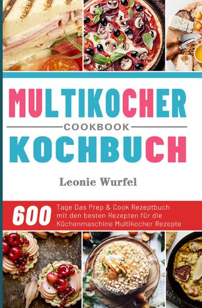 600 Tage Multikocher Kochbuch Heutzutage gibt es besonders für die Küche jede Menge Geräte und Maschinen, die das Kochen erleichtern sollen. Dazu zählt auch der sogenannte Multikocher, der als Alleskönner jegliche Speisen zubereiten kann, ohne dass man selber lange Zeit in der Küche verbringen muss. Die Speisen werden immer je nach Programm wie gewünscht zubereitet. So kann man mit einem Multikocher unteranderem schmoren, dünsten, braten, backen oder frittieren. Womit man sich weitere Küchenmaschinen sparen kann und zudem noch mehr Platz in der Küche übrig bleibt. In diesem Kochbuch werden Sie alles Wissen an die Hand bekommen und erhalten eine große Auswahl an leckeren Multikocher Rezepten, um selbst köstliche Speisen zaubern zu können.