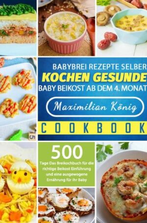 500 Tage Gesund kochen - Babybrei und Beikost für das Baby mit Altersempfehlung Gesunde Babynahrung einfach selber kochen. Geld sparen und gesunde Zutaten selber auswählen. Das Baby hat das Licht der Welt erblickt. Jetzt kommt eine entscheidende Zeit auf das Baby zu. Welche Nährstoffe, welche Nahrung soll man jetzt dem Baby geben? Die Fertignahrung aus dem Laden? mit Konservierungsstoffen und anderen Zutaten die du nicht kennst? Besser, du wählst die Zutaten selber aus und kannst dir so 100% sicher sein, dass dein Baby nur die besten und gesündesten Zutaten bekommt.