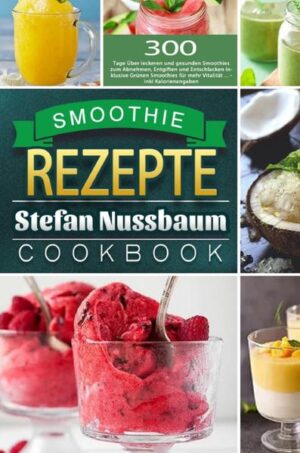 300 Tage Inkl. ausführlichen Nährwert- und Mineralstoffangaben der verwendeten Zutaten. Erleben Sie einen bunten Streifzug durch die Welt der gesunden Smoothies. Sophia Eggers hat in diesem Buch ihre besten Rezepte für vegane Smoothies, grüne Smoothies und Superfood-Smoothies zusammengestellt. Denn Smoothies sind ideal für eine gesunde Ernährung und enthalten jede Menge Vital- und Mineralstoffe. Sie helfen beim Abnehmen, beim Entschlacken und Entgiften, sorgen für ein rundum tolles Wohlbefinden und schmecken beiläufig auch noch sehr gut.