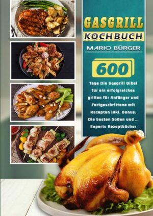 600 Tage Grillen auf dem Gasgrill Das Gasgrill Kochbuch XXL. Die 150 besten Gasgrill Rezepte zum Nachmachen mit Fleisch, Fisch, Gemüse, vegetarisch und veganen Grillrezepten und Soßen. Anleitung zur Reinigung, Tipps und Tricks rund um den Gasgrill inklusive. ● Möchten Sie im Winter Grillen, wissen aber noch nicht genau wie? ● Suchen Sie nach veganen oder vegetarischen Gasgrill Rezepten? ● Fragen Sie sich mit welchem Gas Sie ihren Gasgrill am besten heizen sollten? ● Möchten Sie Ihre Freunde einfach mal bei einem Grillabend beeindrucken? ● Wollen Sie wissen, wie Sie Ihren Gasgrill reinigen und instandhalten? ● Sind Sie auf der Suche nach einer Anleitung, wie man den Gasgrill richtig vorbereitet und einrichtet? Dieses Buch macht dem Rätselraten ein Ende und hofft, alle Fragen rund um’s Grillen auf dem Gasgrill zu beantworten. Es ist voll mit unterschiedlichsten Rezepten, von der Definition der einzelnen Zubehörteile und wofür man diese einsetzt, bis hin zu den verschiedenen Garmethoden, die auf dem Gasgrill zu verwirklichen sind.