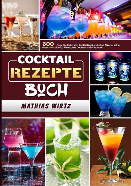 300 Tage Rezepte für unschlagbar leckere Cocktails: Werden Sie zum ultimativen Barkeeper, holen Sie sich Ihren Lieblingsdrink im Handumdrehen nach Hause und beeindrucken Sie Familie und Freunde mit kreativen Eigenkreationen! Sie möchten, dass Ihre nächste Party der absolute Knaller wird und Ihre Gäste noch Wochen später von Ihren Cocktail-Künsten sprechen? Sie würden gerne Ihre Freunde bei einem geselligen und spaßigen Abend mit atemberaubenden Drinks verwöhnen? Sie wollen sich ein luxuriöses Urlaubsfeeling für die ganze Familie nach Hause holen? Dann ist dieses Rezeptbuch wie für Sie gemacht! Eröffnen Sie Ihre Cocktailbar in den eigenen vier Wänden und zaubern Sie mit den 150 einfachen Schritt-für-Schritt Anleitungen aus diesem Buch den perfekten Drink für jeden Anlass! Egal ob zeitlose Klassiker, ausgefallene Neukreationen oder alkoholfreier Genuss - die Möglichkeiten sind grenzenlos!