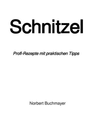 Schnitzel in jeder erdenklichen Art, sind eine beliebte Speise in allen Ländern der Erde. Mit den professionellen Tipps nicht nur für die Zubereitung, vor allem auch für den Einkauf und Verwertung, steht Ihrem eigenen Erfolg in der kulinarischen Welt alles offen. Die Rezepte sind geschaffen für alle Fleischarten. Neben dem „Wiener“ schmecken auch andere Schnitzel, welche in diesem Buch angeführt sind. Sollten Sie keines finden, welches Ihrem Geschmack entgegenkommt, kreieren Sie einfach Ihr eigenes. Anregungen dafür finden Sie bestimmt auf den folgenden Seiten. Auf Mengenangaben wird in diesem Kochbuch verzichtet. Wählen Sie das Stück Fleisch in jener Größe, welche verspeist wird. Probieren Sie auch verschiedene Fleischvariationen. Ein Schnitzel schmeckt vom Kalb genauso wie vom Schwein, fallweise auch aus Rindfleisch oder Geflügel. Zu den Rezepten werden Tipps und Ratschläge für eine einfache, sinnvolle, manchmal vielseitige und vielfach sparsame Verwendung angeführt.