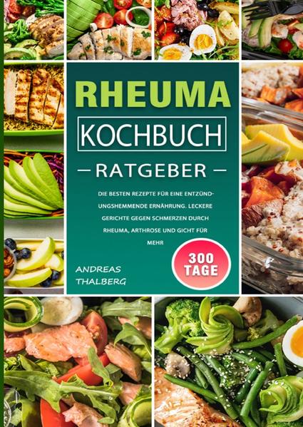 300 Tage Rheuma Ratgeber/ Kochbuch Entzündungshemmende Ernährung bei Rheumatoider Arthritis, Osteoarthritis & Gicht, 100+ hilfreiche und leckere Rezepte 350 Millionen Menschen weltweit leiden laut Schätzung an Rheuma. Alleine in der Bundesrepublik werden die Zahlen auf ungefähr 1,5 Millionen Erwachsene sowie rund 20.000 Kinder geschätzt. Doch was können diese Betroffenen tun? Dieses Buch eignet sich hervorragend für Sie, wenn… Sie einer dieser Betroffenen sind und Sie mehr über das Thema Rheuma erfahren wollen, Sie auf der Suche nach mehr Informationen zu Rheumatoider Arthritis, Osteoarthritis & Gicht sind, Sie passende Rezepte für die Umsetzung in die Praxis suchen.