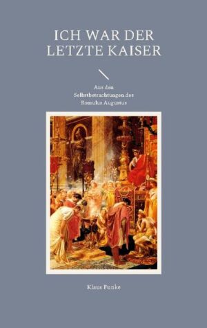 Der letzte weströmische Kaiser Romulus Augustulus hat von 460 bis nach 531 gelebt. Als 15-Jähriger kam er auf den Thron und regierte 1 Jahr lang. Dann wurde er von dem Germanenfürsten Odoaker entmachtet und in die sog. Eierfestung nach Misenum im Golf von Neapel verbannt. Im Laufe seines Lebens hatte er Kontakt zu allen wichtigen historischen Größen seiner Zeit, Geiserich, Theoderich, Justinian u.a. Der Roman beschreibt in der Form privater Aufzeichnungen seinen bewegten Lebenslauf. Die historischen Fakten sind einfühlsam berücksichtigt. Es entsteht ein authentisches und zugleich buntes Bild der Spätantike im Mittelmeerraum im 5. und 6. Jahrhundert. Durch Funkes Gestaltungskraft wird aus einer schwachen historischen Figur eine starke literarische Persönlichkeit.
