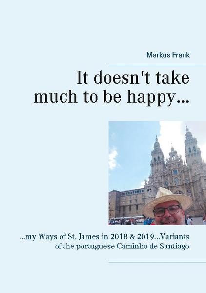 Markus Frank describes in his first book the experiences he made on his two Ways of St. James in the years 2018 and 2019. In 2018 he started in Lisbon and went on the central path (Caminho Central) up to Santiago de Compostela. The following year he went from Porto along the coastline upto Redondela (Caminho da Costa), where he returned to the Caminho Central again. He describes essential parts of two different variants of the portuguese Caminho de Santiago. This book is not a travel guide. It's a dedication to the people which fullfill the Caminho with happiness, lightheartedness, freedom and a little bit of adventure.