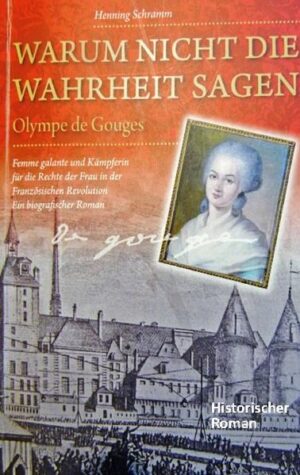 Der Roman erzählt das Leben von Olympe de Gouges, die in der zweiten Hälfte des achtzehnten Jahrhunderts in Frankreich gelebt hat. Mit zweiundzwanzig Jahren kommt sie aus der Provinz nach Paris. In kurzer Zeit erobert die junge, hübsche Frau das galante Paris und ist ständiger Gast auf den Bällen und an den Spieltischen der damaligen Pariser Hautevolee. Sie wird in die Welt der literarischen Salons eingeführt und schnell findet die intelligente und schlagfertige Frau auch hier Wertschätzung und greift schließlich selbst zur Feder. Olympe de Gouges legt sich mit der mächtigen Comédie Française und dem großen Beaumarchais an. Empört über deren arrogante Haltung weiblichen Autoren gegenüber, ficht sie einen zermürbenden Kampf um Anerken-nung als Frau und Autorin. Die neugierige Frau interessiert sich jedoch auch für das andere Paris und dessen sozialen Brennpunkte und die Welt der Sansculotten und Kleinbürger. Als 1789 die Revolution beginnt, greift Olympe de Gouges unerschrocken in das revolutionäre Geschehen ein. Sie schreibt politische Artikel, verfasst das berühmte Manifest 'Rechte der Frau und Bürgerin' und kämpft mutig um die politische Anerkennung der Frauen, die die Revolution ihnen versagt. Sie scheut dabei auch nicht die Auseinandersetzung mit den Jakobinern und dem übermächtigen Robespierre, den sie scharf anklagt und diesen Kampf verliert. Dokumentarisches und Fiktives vermischen sich zu einem Ro-man, der entlang der historisch-authentischen Ereignisse die Le-ser am turbulenten Leben der Pariser vor und während der Revo-lution teilnehmen lässt.