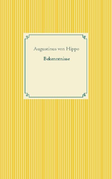 In seinen Bekenntnissen schreibt Augustinus, seit 395 Bischof von Hippo Regius, mit einer für seine Zeit ungewöhnlichen Offenheit über seine Entwicklung zum und im christlichen Glauben. Nur in einer positiven Beziehung zu Gott kann der Mensch Glück und Seelenfrieden finden. Das hat Augustinus selbst erlebt. Hiervon berichtet er in einer Mischung aus Autobiographie, Gebet und philosophisch-theologischen Abhandlungen. Die Bekenntnisse des Augustinus haben bis in die Neuzeit Einfluss auf die christliche Theologie sowie auf das Genre der Autobiografie und des psychologischen Romans.