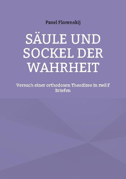 Florenskijs philosophisches und theologisches Hauptwerk (Moskau 1914) wird hier zum ersten Mal in einer vollständigen deutschen Übersetzung vorgelegt. Das Werk ist eine breit angelegte (mit philosophischen, theologischen und mathematisch-naturwissenschaftlichen Überlegungen) Einführung in die orthodoxe religiöse und asketische Erfahrung. So entfaltet F. eine "Metaphysik der Liebe" (R. Slesinski), die sich aus antiken (Platon, die Kirchenväter) wie neuzeitlichen (Kant, Goethe, Schelling, Solovjov u.a.) Autoren speist.