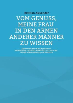 Ich bin Kristian Alexander. Ich bin 48 Jahre alt, liebe meine Frau (die zu meinem großen Vergnügen auch andere Männer liebt), und mein Schwanz ruht sicher verschlossen in einem Keuschheitskäfig aus Edelstahl. Ich bezeichne mich als kinky, queer und polyamor. Ich stehe auf Zärtlichkeit, BDSM, fremde Haut und Körper aller Geschlechter. Schon immer hatte ich ein klares Beuteschema: Frauen, die sich die Freiheit nehmen, ohne Scham und gegen alle moralischen Rollenbilder ihre Sexualität zu leben. Die offen Freude an ihrer Lust haben, keine Spielchen spielen und dafür sorgen, dass sie im Bett bekommen, was sie anmacht. In meinen "Bekenntnissen" erzähle ich vom Leben und vom Sex mit (m)einer solchen Frau. Es geht um Lust und Begehren, Humor und Spaß, Tease and Denial, Dominanz ohne Unterwerfung. Und immer: um die Liebe.