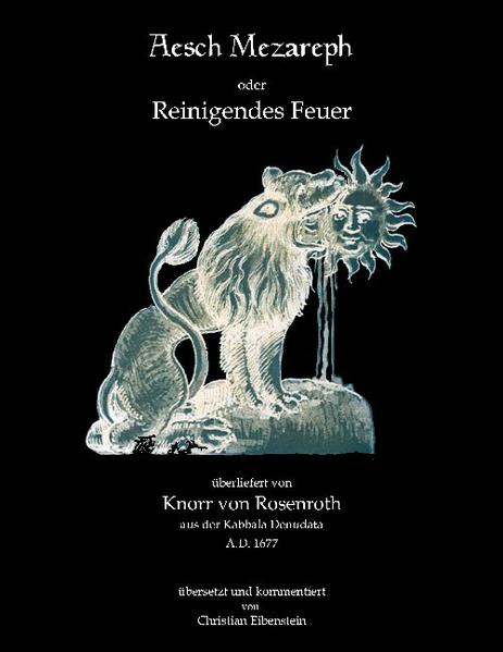 Das Buch ist durchdrungen von der Vorstellung, die Transmutation zu bewerkstelligen, wenn man die Allegorien und biblischen Hinweisen richtig anwendet. Mit viel Liebe zum Detail beschreibt der Autor die Zusammenhänge der Metalle im Hinblick auf den Sephiroth Baum. Einzelnen Begriffe werden mittels Numerologie in Beziehung gesetzt. Somit entstehen interessante Verknüpfungen von Namen, Begriffe und biblischen Begebenheiten. Das Spiel mit den Zahlen gipfelt für jedes der klassischen sieben Metall in ein magisches Quadrat. In ihm sind die Summe der Reihen und Spalten stets gleich, aber auch andere Lesarten, Quersummen und übersprungene Zahlen in bestimmten Algorithmen ergeben verblüffenden Einblick in die Ganzheit der Quadrate, die immer ein wenig mehr Weisheit zu beinhalten scheinen, als sie bereit sind, Preis zu geben. Das Aesch Mezareph spannt den Bogen zwischen den alten Kabbalisten bis zur Alchemie. Auch hier ist Gold das perfekte, reine und somit erlöste Metall, während die anderen Metalle noch unerlöst sind. Zur Erlösung und damit zur Golderstellung bietet sich der alchemistische Prozess an, in dessen Zentrum der Ofen, der Athanor steht. Diese alchemistische Vorstellung bringt uns dann auch zum Titel des Buches das reinigende Feuer ist schlussendlich der alchemistische Prozess. Aber auch die moralische Reinheit ist stets zu wahren, um wirklich erfolgreich zu sein. Der Prozess ist sicher nicht trivial und benötigt eine Menge Zeit, oder wie es im Buch heißt: "keiner ist Weise, es sei denn sein Meister ist die Erfahrung." Erstmals ins Deutsche übersetzt von Christian Eibenstein.