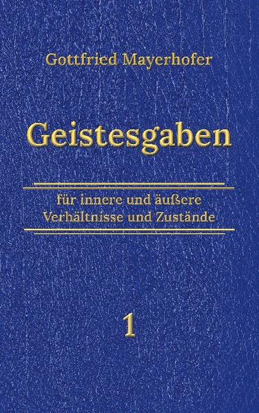 Neben seinen großen Hauptwerken "Predigten des Herrn", "Schöpfungsgeheimnisse" und "Lebensgeheimnisse" durfte Gottfried Mayerhofer noch zahlreiche kleinere Kundgaben vom Herrn empfangen, die im Laufe der Jahrzehnte in vielen verschiedenen und längst vergriffenen Schriften veröffentlicht wurden. Diese "Nebenworte" wurden nun in zwei umfangreichen Bänden chronologisch zusammengetragen und neu herausgegeben.