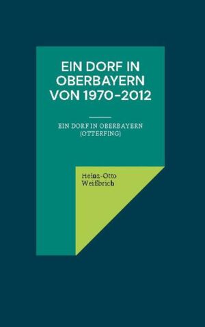 "Ein Dorf in Oberbayern" ist eine Fortsetzung meines Buches "München von 1965- 1970" Dieses Buch beschreibt das bayerische Leben in Oberbayern, wie es vor der Corona-Pandemie war. Es soll der Nachwelt übermittelt werden.