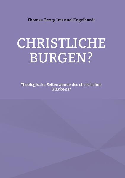 Haben sich der christliche Glauben und die Menschen dazu in christliche Burgen zurückgezogen? Müssen die Christen und die Theologie ihre gemütlichen Komfortzonen verlassen? Ist die evangelische Theologie nicht mehr zeitgemäß? Der Autor Thomas Georg Imanuel Engelhardt geht in diesem Buch diesen Fragen nach. Was muß sich in Theologie und Kirchengemeinden ändern, um wieder fit zu werden für die Zukunft? Schließlich ist die Frohe Botschaft von Jesus Christus immer noch aktuell! Deshalb ruft Engelhardt mit seinen vielen Fragen und Thesen zu einer breiten Diskussion auf.