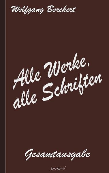 Wolfgang Borchert - Alle Werke, alle Schriften [Das Gesamtwerk] | Neu überarbeitete 2021er Ausgabe | Wolfgang Borchert (20. Mai 1921 - 20. November 1947) war zwölf Jahre alt, als die Nazis die Macht übernahmen, 18 Jahre, als der Zweite Weltkrieg begann, und 24, als er zum Schriftsteller wurde. Literarisch lag hinter ihm - symbolisch gesprochen - nichts. Nur Frontkämpfe, Kriegshorror, Verwundungen und Krankheiten. Borchert erfand die Literatur im Nachkriegsdeutschland für sich und andere neu. Das macht sein Werk so besonders. Das erschütternde Drama »Draußen vor der Tür« - in dieser Gesamtausgabe enthalten - traf wie kein anderes literarisches Werk jener Zeit das verstörte Deutschland ins Mark: Mit einem schonungslosen Einblick darüber, wie ein junger Mensch unter den Folgen des Naziregimes zerdrückt wird - ohne Aussicht auf Heilung. So wurde auch Borchert selbst erdrückt. Er starb an den Folgen der Kriegsstrapazen im November 1947 an Leberversagen - im Alter von nur 26 Jahren.