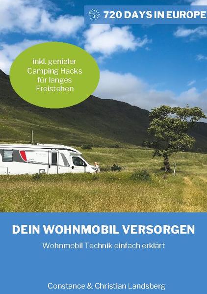 Camping kann so schön sein. Grenzenlose Freiheit, fernab von jeglichem Stress einfach an einem See entspannen oder einem Strand oder in den Bergen oder... Mit deinem Wohnmobil unterwegs kannst Du einfach da stehen bleiben, wo es am schönsten ist. Es liegt ganz bei dir. Doch was ist, wenn das Wasser ausgeht. Und wie lange halten Strom und Gas. Ach ja, dann ist da natürlich das leidige Thema mit den Ausscheidungen. Wo sollen die nur hin? In diesem Buch findest Du einen Überblick über die wichtigsten Ressourcen im Wohnmobil, verstehst die Technik dahinter und erhältst Tipps, wie Du sorgenfrei lange genau da bleiben kannst, wo es Dir ab besten gefällt. Christian & Constance haben 2018 all ihren Besitz verkauft oder verschenkt und sind mit ihrem Baby ins Wohnmobil gezogen. Für 18 Monate haben sie Europa erkundet. Ihre Erlebnisse und vor allem Erkenntnisse über Wohnmobile haben sie in ihrem Blog www.720-days.eu nieder geschrieben. Im Sommer 2019 haben sie außerdem den Motorhome & Van Longtime Traveler Club ins Leben gerufen. Hier haben sich Reiseblogger zusammen geschlossen, um Neulingen den Einstieg ins Wohnmobil-Leben zu erleichtern. Alle Mitglieder leben selbst seit langer Zeit im Wohnmobil bzw. Van und haben bereits unzählige Länder bereist. Sie teilen gerne ihren Erfahrungsschatz und geben individuelle Tipps für den Start.