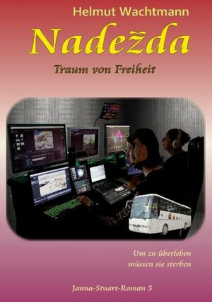 Bratwa-Spionin Nadezda Traskin ist entschlossen, sich aus dem brutalen Griff der Verbrecherorganisation zu lösen - doch noch befindet sich ihr Sohn in deren Gewalt. Um sich selbst und den Jungen für immer dem alles beherrschenden Blick der "Bruderschaft" zu entziehen, sieht sie nur eine Möglichkeit: Wollen sie überleben, dann müssen Mutter und Sohn sterben. Zur Realisierung eines gewagten Plans bittet sie Filmstar Janna Stuart um Rat, eine Frau, die tief in ihrer Schuld steht. Mit deren Unterstützung und einer Handvoll couragierter Helfer beginnt Nadezda eine verwickelte Inszenierung ihres eigenen Untergangs, mitten in Russland, unmittelbar unter den Augen ihrer skrupellosen Gegenspieler... "Nadezda" ist der dritte und abschließende Band der Janna-Stuart-Romane. Das Buch knüpft an Geschehnisse des ersten und zweiten Romans an, ist jedoch eigenständig und vollständig in sich abgeschlossen. Am Ende des Buches befindet sich ein umfangreicher Anhang mit den Namen der handelnden Personen aller drei Bücher.