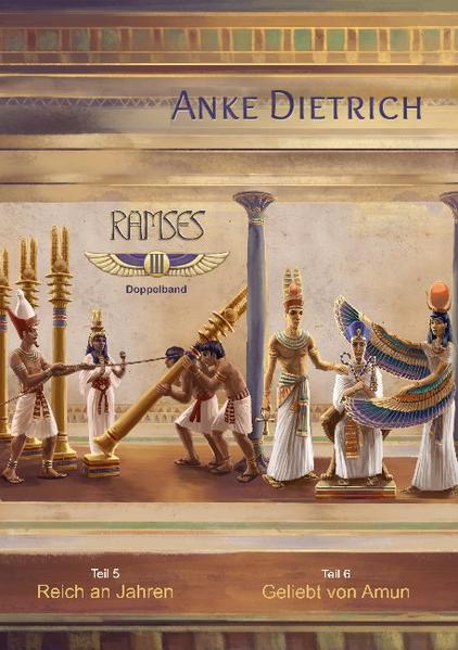 Der Roman schildert das mögliche Leben eines der bedeutendsten Könige des alten Ägyptens. Erzählt wird die Familiengeschichte von Ramses II. mit all ihren Höhen und Tiefen, mit Freud und Leid, Liebe und Tod. Es geht um die politischen Gegebenheiten, denen er sich während seiner langen Regierungszeit stellen musste. Sei es die berühmte Schlacht von Kadesch, der Bau monumentaler Bauwerke wie die beiden Felsentempel in Abu Simbel oder die Vollendung des Säulensaales im Amun-Tempel von Theben, die Zwistigkeiten mit dem hetitischen Königreich, die fast zu einer kriegerischen Auseinandersetzung geführt hätten, dann aber letztlich im ersten Friedensvertrag der Menschheitsgeschichte mündeten, oder die Aufnahme des gestürzten Großkönigs von Hatti in seinem Land. Anke Dietrich entführt den Leser in das Ägypten der 19. Dynastie und lässt den Pharaonenhof, dessen Beamte, die königliche Familie und das einfache Volk zu neuem Leben erwachen. Dabei vermischt sie bekannte historische Ereignisse mit fiktiven Begebenheiten in einem sorgfältig recherchierten Roman, der die damalige Zeit farbenfroh und facettenreich vor dem geistigen Auge des Lesers wiederauferstehen lässt. Der dritte Doppelband enthält die Romane »Reich an Jahren« sowie »Geliebt von Amun« und schildert die zweite Hälfte der Regentschaft Ramses II. mit der Aufnahme des gestürzten Großkönigs von Hatti in seinem Reich sowie den daraus resultierenden Zwistigkeiten.