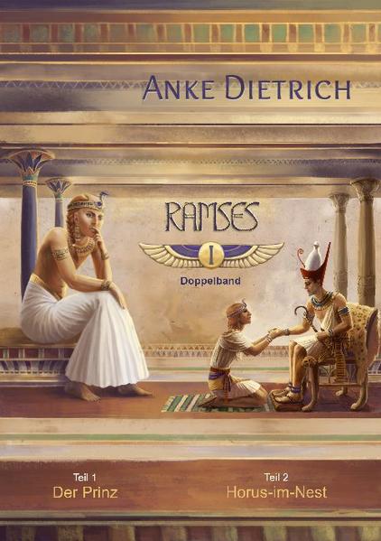 Der Roman schildert das mögliche Leben eines der bedeutendsten Könige des alten Ägyptens. Erzählt wird die Familiengeschichte von Ramses II. mit all ihren Höhen und Tiefen, mit Freud und Leid, Liebe und Tod. Es geht um die politischen Gegebenheiten, denen er sich während seiner langen Regierungszeit stellen musste. Sei es die berühmte Schlacht von Kadesch, der Bau monumentaler Bauwerke wie die beiden Felsentempel in Abu Simbel oder die Vollendung des Säulensaales im Amun-Tempel von Theben, die Zwistigkeiten mit dem hetitischen Königreich, die fast zu einer kriegerischen Auseinandersetzung geführt hätten, dann aber letztlich im ersten Friedensvertrag der Menschheitsgeschichte mündeten, oder die Aufnahme des gestürzten Großkönigs von Hatti in seinem Land. Anke Dietrich entführt den Leser in das Ägypten der 19. Dynastie und lässt den Pharaonenhof, dessen Beamte, die königliche Familie und das einfache Volk zu neuem Leben erwachen. Dabei vermischt sie bekannte historische Ereignisse mit fiktiven Begebenheiten in einem sorgfältig recherchierten Roman, der die damalige Zeit farbenfroh und facettenreich vor dem geistigen Auge des Lesers wiederauferstehen lässt. Der erste Doppelband enthält die Romane »Der Prinz« sowie »Horus-im-Nest« und schildert die Kinder- und Jugendjahre von Ramses II.