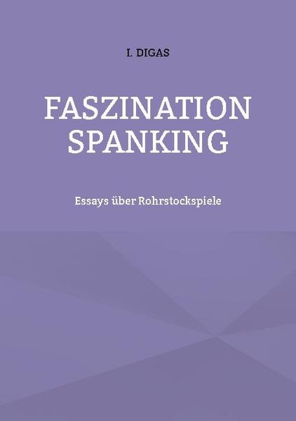 Das Spanking ist nicht nur eine Variante der sexuellen Lusterfüllung, sondern für viele Freunde von Erziehungsspielen auch eine Lebensart. Die in diesem Band versammelten Essays behandeln verschiedene Sichtweisen auf Einzelaspekte mit dem Ziel, diese Lebenshaltung Neueinsteigern näher zu erläutern.