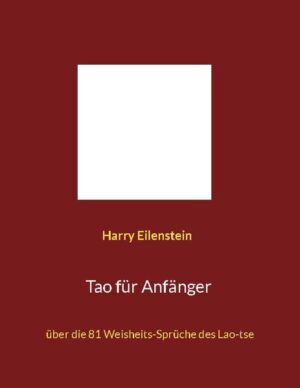 Das Tao ist das, was man nicht beschreiben kann man kann auf das Tao nur hinweisen kann. Das Tao ist die Einheit hinter der Vielheit und das Denken braucht zwei Dinge und den Bezug dazwischen. Das Tao kann man nicht definieren aber man kann es erleben. Das Tao ist die Leinwand, die das Bild trägt. Das Tao ist die Stille, die den Klang gebiert. Das Tao ist die Leere, aus der die Fülle hervorfließt. Das Tao ist das Ende des Krampfes das Tao ist das freie Fließen. Das Tao ist das Ende der Enge das Tao ist ein still leuchtendes Glück, das nichts braucht. Das Tao ist das Ende der Anstrengung das Tao ist die Quelle der mühelosen Magie. Das Tao ist das Nichts, das Chaos, die Urmutter, das Große Geheimnis aber man kann es in jedem Grashalm erleben.