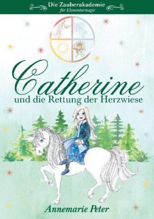 Als Catherine nach den Ferien auf die Zauberakademie zurückkommt, ist etwas Schreckliches geschehen: die Herzwiese verliert ihre Magie und das Einhorn Silberlicht wird immer schwächer! Und das, obwohl die Abschlussprüfungen kurz bevorstehen! Zu allem Überfluss hat Jasmin Probleme in Zaubertränke und steht kurz vor dem Durchfallen... Kann Catherine es schaffen, die Prüfungen zu bestehen, ihrer Freundin zu helfen und die Magie der Herzwiese und Silberlicht zu retten? Komm mit auf eine magische Reise in die Zauberakademie für Elementarmagie!