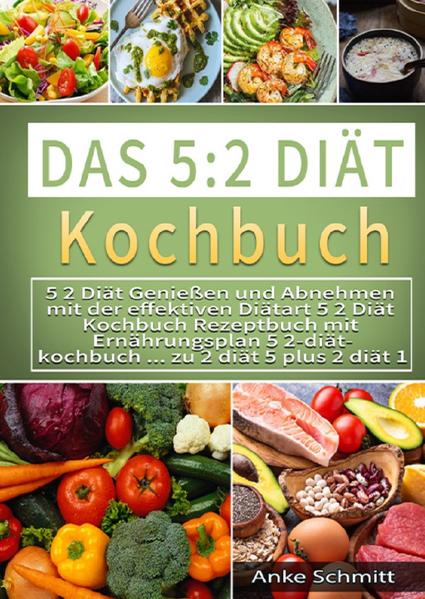 5:2 Diät Kochbuch für Anfänger 150 leckere Rezepte in unter 20 Minuten! Der perfekte Einsteiger-Guide in die effektive 5:2 Diät inklusive Einführung und vielen wertvollen Tipps und Tricks für den Start. Sie möchten effektiv und nachhaltig Gewicht verlieren? Sie möchten schlank bleiben - ohne Jo-Jo-Effekt? Sie sind auf der Suche nach schnellen Rezepten, die richtig lecker sind? Sie möchten Ihre Diät einfach und unkompliziert im Alltag umsetzen? Sie möchten auf gesundem Weg abnehmen? Dieser umfassende Rezept-Ratgeber in die 5:2-Diät ist der ideale Einstieg für alle, die effektiv, einfach und vor allem gesund und nachhaltig ihr Gewicht reduzieren möchten. Das Besondere an dieser Abnehmmethode: Die 5:2-Diät wurde von Frauen für Frauen entwickelt - ursprünglich, um das Brustkrebs-Risiko zu senken. Fest steht, dass vor diesem Hintergrund eine völlig neue und unkomplizierte Ernährungsweise entstand, die sich immer und überall umsetzen lässt - zu Hause, im Büro, mit Familie oder sogar im Urlaub. Mit nur zwei moderaten Fastentagen pro Woche gelingt es auch Ihnen, endlich Ihr Wunschgewicht zu erreichen und die Traumfigur langfristig zu halten. Sogar das Schlemmen kommt bei dieser innovativen Methode nicht zu kurz. Denn: Abnehmen und Genießen schließen sich bei der 5:2-Diät nicht aus! Die 150 schnellen und einfach nachkochbaren Rezepte in diesem Buch sind der beste Beweis dafür.