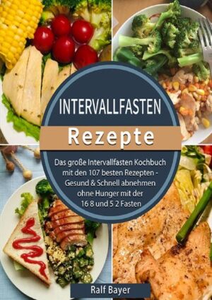 Das große Intervallfasten Kochbuch mit den 107 besten Rezepten - Gesund & Schnell abnehmen ohne Hunger mit der 16 8 und 5 2 Fasten Methode Inkl. Schon viele bekannte Persönlichkeiten aus der Öffentlich haben erfolgreich mit Intervallfasten abgenommen und ihre Gesundheit verbessert. Mit dem Wissen aus diesem Buch bist nun auch Du in der Lage, erfolgreich und gesund abzunehmen, ohne das Gefühl ständigen Hungers und ohne den gefürchteten Jojo-Effekt! Beim Intervallfasten darfst Du alles essen was Du möchtest - Du musst keine Lebensmittel ausschließen! Das Geheimnis liegt in der Umverteilung Deiner Mahlzeiten, so dass eine bestimmte Fastenzeit (z. B. 16 Stunden bei 8 Stunden Essensphase je Tag bei der 16:8 Methode) eingehalten wird. An diese neue Ordnung Deines Essensplans hast Du Dich schnell gewöhnt.