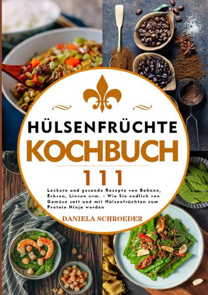 111 Leckere und gesunde Rezepte von Bohnen, Erbsen, Linsen uvm. - Wie Sie endlich von Gemüse satt und mit Hülsenfrüchten zum Protein Ninja werden Sie leben vegan oder vegetarisch und möchten Ihren Eiweißbedarf decken? Sie möchten ein wenig abnehmen aber auf keinen Fall hungern? Sie suchen leckere Gerichte, die fit, stark, gesund und leistungsfähig machen? Sie würden gerne Ihre Cholesterinwerte optimieren? Sie sind auf der Suche nach ungewöhnlichen aber simplen Rezeptideen? Dann halten Sie mit dieser anregenden und kreativen Ratgeber-Rezeptsammlung das richtige Buch in den Händen. Die 111 abwechslungsreichen Rezepte sind der beste Beweis, dass die kleinen Powerpakete alles andere als langweilig und weit mehr als bloße Beilage sind. Mit wertvollen Hintergrundinformationen bietet das Kochbuch einen umfassenden Überblick über die vielen unschätzbaren Gesundheitsvorteile von Bohnen, Linsen & Co. Sogar mit dem Mythos, Hülsenfrüchte seien aufwendig in der Zubereitung, räumt dieser Ratgeber endlich auf. Denn Hülsenfrüchte sind die Grundlagen einer gesunden, eiweißreichen Vollwerternährung!