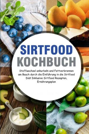 Sirtfood Kochbuch: Stoffwechsel ankurbeln und Fettverbrennen am Bauch durch die Einführung in die Sirtfood Diät Inklusive Sirtfood Rezepten, Ernährungsplan Abnehmen ist nicht immer leicht. Jeder hat es mindestens schon einmal probiert und ist gescheitert, aus den unterschiedlichsten Gründen. Aber Du willst Maßgeblich an Gewicht verlieren? Deinen Stoffwechsel ankurbeln? Gleichzeitig Deine Ernährung umstellen, um langfristig gesund zu leben? Endlich den Traumkörper haben, den Du Dir schon lange wünschst? Dann hast Du mit “Sirtfood Kochbuch” die ultimative Unterstützung im Kampf gegen die überflüssigen Pfunde. Sirtfood regt nicht nur den Stoffwechsel an, sondern ist auch kompatibel mit anderen Diätformen und Fastenkuren. Bist Du bereit, Herauszufinden, was Sirtfood tatsächlich ist? Sirtuinreiche Lebensmittel kontinuierlich in Deinen Speiseplan einzubauen? Dich an die zwei Phasen der Sirtfood Diät zu halten, um Erfolge zu erzielen? Tolle Rezepte und Getränke aus Sirtfood kennen zu lernen? Dich rundherum besser zu fühlen? Dann leg los! Starte noch heute mit dem “Sirtfood Kochbuch”. Wenn Du es richtig machst, kannst Du innerhalb der ersten Woche schon fantastische 3 kg Gewicht verlieren. Du findest, das ist zu schön, um wahr zu sein? Mit Sirtfood ist es möglich. Garantiert!