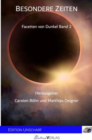 Besondere Zeiten Aus der Ausschreibung Dunkel unseres Verlages sind zwei Bücher erschienen. Facetten von Dunkel und nun der zweite Band Besondere Zeiten. Es erwarten Sie Texte die sich mit dem Dunkel des Lebens befassen. Dinge die unsere Seelen und Herzen berühren. All die Dinge die wir nicht erleben wollen, die aber zum Leben gehören. Doch es gibt Lichtblicke. Begleiten Sie uns dabei.