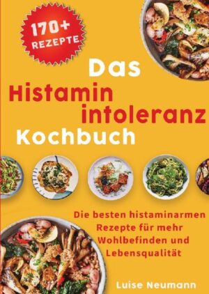 Bekämpfen Sie Ihre Histaminintoleranz mit über 170 histaminarmen Rezepten! Sie haben oft Magenschmerzen und Verdauungsstörungen? Ihnen ist es peinlich nach dem Essen etwas zu unternehmen, weil Sie danach immer Blähungen haben? Sie nehmen ständig Medikamente gegen Magenbeschwerden und doch wird es nicht besser? Das liegt wahrscheinlich daran, dass Sie an einer Histaminintoleranz leiden. Diese Diagnose hilft zwar oft die Symptome zu verstehen, hilft aber nicht dabei das Problem zu beheben. Eine Histaminintoleranz ist nicht heilbar und Medikamente helfen auch nur bedingt. Die beste Lösung bei einer Histaminintoleranz ist eine Umstellung der Ernährung. Doch das ist oftmals gar nicht so einfach. Eine Ernährungsumstellung kostet Zeit, Kraft und viel Geduld. Wir möchten aber, dass es Ihnen wieder gut geht und Sie Ihre Leben wieder genießen können. Daher finden Sie in diesem Buch alles, was Sie brauchen! Es ist nicht nur ein einfaches Kochbuch, es soll eine Unterstützung und ein hilfreicher Ratgeber für Sie sein. Was ist eine Histaminintoleranz? Wer bekommt sie, wie wirkt sie sich auf das Leben aus und was kann man alles dagegen tun? Auf alle elementaren Fragen rund um das Thema Histaminintoleranz finden Sie hier eine Antwort. Wir führen Sie sanft und Schritt für Schritt an diese Ernährungsweise heran, sodass Sie nicht schon am Anfang mit der Ernährungsumstellung überfordert sind. Wir erklären Ihnen genau, auf welche Besonderheiten Sie achten müssen und welche Lebensmittel gut und welche schlecht für Sie sind. Frühstück, Mittagessen, Abendessen, vegetarisch, mit Fisch oder leckere Desserts - wir haben für Sie über 170 leckere Rezepte, die alle histaminarm sind! Bonus: Eine Lebensmittelliste und ein 14-tägiger Essensplan wird Ihnen zusätzlich bereitgestellt, damit Sie sich beim Essen immer sicher fühlen können. Kochen Sie heute mit dem Histaminintoleranz Kochbuch und fühlen Sie sich morgen schon wieder unbeschwert!