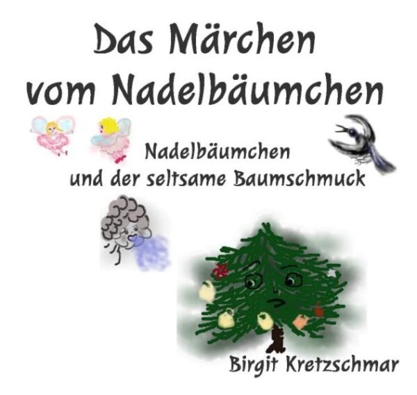 Hier in der 13. Geschichte sieht sich das Nadelbäumchen am Morgen nach einem heftigen Sturm mit merkwürdigen Dingen dekoriert: Plastiktüten, Knüllpapier, ein rotes Netz und ein kleines Windrad haben sich in seinen Zweigen verfangen von denen es sich mit Hilfe seiner Freunde dem Wind, den Vögeln, den Wipfelelfen und seinen Schutzfeen befreien kann. Nur die Elstern haben etwas gegen das Aufräumen ...