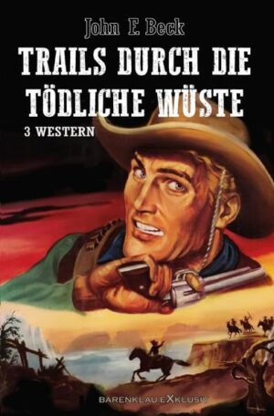 Im harten Leben des Wilden Westens prallen Welten aufeinander, wie sie unterschiedlicher nicht sein können. Es ist eine Zeit, in der alles möglich scheint: eine ruhmreiche Zukunft und unermesslicher Reichtum. Es ist aber auch eine Zeit, die Männer hervorbringt, die das Gesetz nicht achten und mit den Stiefeln treten, die alles zunichtemachen, was andere sich in harter Arbeit erschaffen haben und dafür sogar Menschen töten. Wenn es keine Männer geben würde, Marshals und Sheriffs, die den Pionieren folgen, die unter Einsatz ihres Lebens für ein Gleichgewicht zwischen beiden Seiten sorgen, was wäre das Leben dann noch wert? - Keinen Cent! Von solchen Männern erzählen diese spannenden Geschichten unseres Top-Western-Autors John F. Beck. - Weitere Anthologien werden folgen. Das Buch enthält folgende drei ausgewählte Western-Romane: › Der Todestrail-Kurier › Der ruhelose Reiter › Shannon und der Wüstenscout