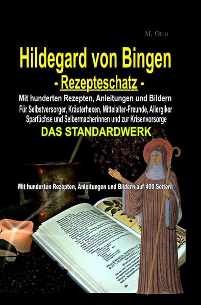 Mit allem, was Hildegard- Freundinnen, Gesundheitsbewusste, Kräuterhexen, Allergikerinnen, Sparfüchse, Mittelalter- Freunde, Selbstversorger/innen und kluge Selbermacherinnen wissen müssen. In Schritt für Schritt Anleitung! Ohne Ende Rezepte auf 400 Seiten! In diesem großen, mächtigen und schweren Werk sind mehrere Hundert Rezepte, Anleitungen, Bilder, übersichtliche Tabellen, dutzende Tee- Rezepte, klassische und außergewöhnliche Rezepte zur Herstellung von Salben, Ölen, Tinkturen, Shampoos, Seifen, Sirups, Mandelmilch, Hafermilch, Quark, Joghurt, Erdnussbutter, Kräuterkissen und vielem mehr! Zusätzlich gibt es übersichtliche Tabellen zur Verwendung und Nutzen von ätherischen Ölen und Räuchermitteln, viele bebilderte Schritt für Schritt- Anleitungen für besonders leichtes Gelingen, einem kleinen Kräuterlexikon mit zusätzlichen Rezepten und vieles vieles mehr. Dieses wuchtige Werk lässt keine Wünsche übrig. Daher ist es nicht nur für Hildegard- Freunde ideal geeignet, sondern auch für alle Kräuterhexen, Selbstversorgerinnen, Selbermacherinnen, Allergikerinnen, Sparfüchsinnen, Gesundheitsbewusste und zur Krisenvorsorge! Ein Muss, für alle, die das Meiste und Beste aus Ihrer Zeit, Gesundheit und Geld herausholen wollen!