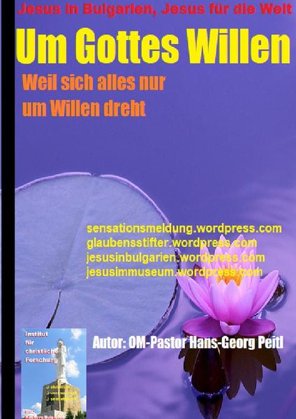 Um Gottes Willen! Ein Ausruf, welcher unsere Welt prägt, wenn irgendetwas Schreckliches passiert. Ohne aber das sich der Ausrufer tatsächlich fragt, was der Wille Gottes sein könnte. In diesem Buch möchte ich mich, OM- Pastor Hans- Georg Peitl, daher einmal ausdrücklich mit dem Willen Gottes auseinandersetzen, gleichzeitig aber auch erklären, warum auf dieser Welt so viel Schreckliches passieren kann. Lesen Sie jetzt!